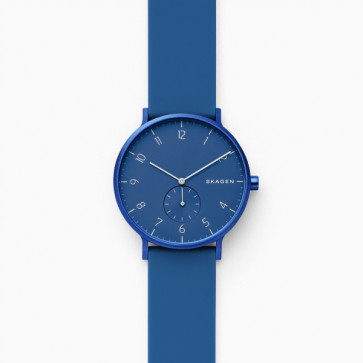 Watch strap Skagen SKW2817 Silicone Blue 16mm