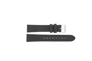 Watch strap Universal 41698-01-22 Vegan Pineapple Black 22mm