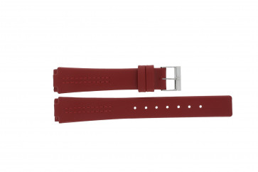 Watch strap Skagen 433SSLR / H433SSLR Leather Red 15mm