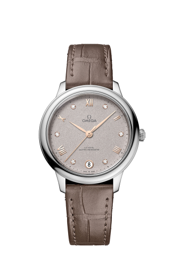 Watch strap Omega 032Z016889 / 43413342052002 / 43413342055001 / De Ville Crocodile skin Taupe 16mm