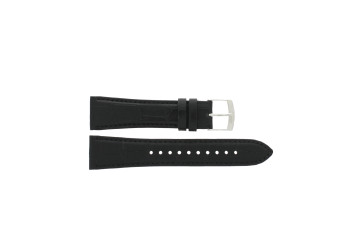 Watch strap Seiko 7T86-0AC0 / 7T62-0LJ0 / SPC133P1 / 4LD4JB Leather Black 22mm