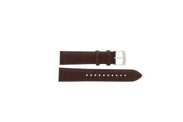 Watch strap Seiko 7T92-0LT0 / SNDC31P1 / 4LR2JE Croco leather Brown 20mm