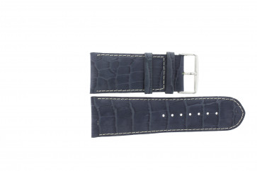 Watch strap Universal 61324B.50.32 Leather Blue 32mm