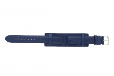 Watch strap Universal 61325.55.18 Leather Blue 18mm