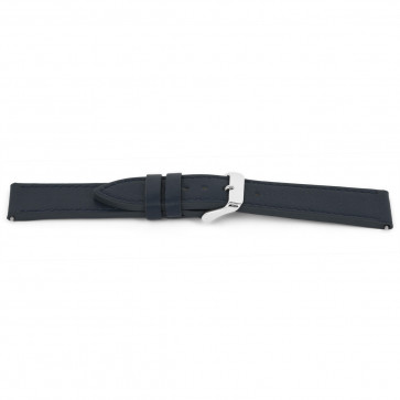 Watch strap Universal H622 Leather Blue 22mm