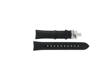 Watch strap Hugo Boss HB-273-1-14-2825 / HB1513266 / HB659302661 Croco leather Black 21mm