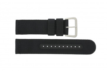 Watch strap Seiko 7S36-03J0 / SNZG15K1 / 4A211JL Textiles Black 22mm