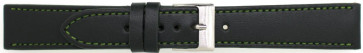 Watch strap Universal 804.27.22 Leather Green 22mm