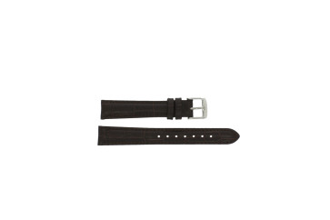 Watch strap Universal 805R.02.16 Leather Dark brown 16mm