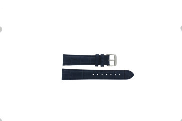 Watch strap Universal 805R.05 Leather Blue 20mm