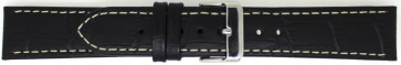 Watch strap Universal 808.01.18 Leather Black 18mm