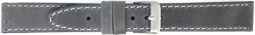 Watch strap Universal 815.07.22 Leather Grey 22mm
