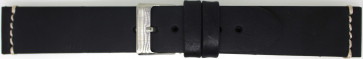 Watch strap Universal 845R.01.22 Leather Black 22mm