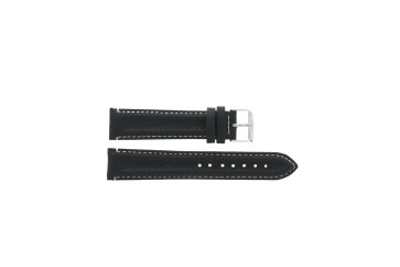 Watch strap Universal 890.01.22 Leather Black 22mm