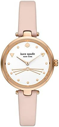 Watch strap Kate Spade New York KSW9049 Leather Pink 16mm