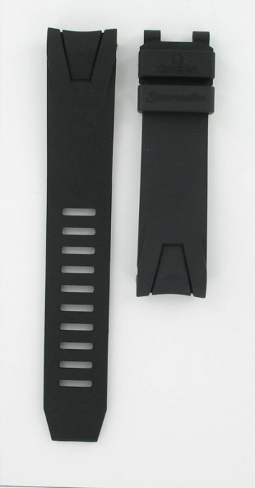 Watch strap Omega 98000087 Rubber Black 21mm