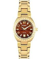 Watch strap Fossil AM4176 Stainless steel Gold Toned 18mm