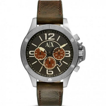 Watch band Armani Exchange AX1518 Leather 22mm