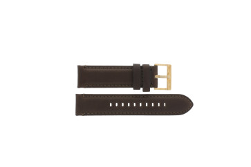 Watch strap Armani Exchange AX2172 Leather Brown 22mm