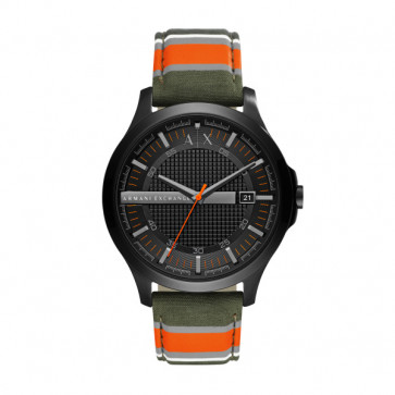 Watch strap Armani Exchange AX2198 Leather/Textiles Multicolor 22mm