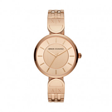 Watch strap AX5328 Steel Rosé 15mm