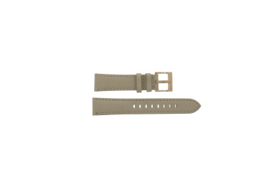 Watch strap Armani Exchange AX5504 Leather Beige 18mm