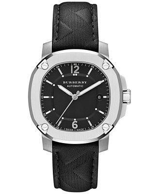 Watch strap Burberry BBY1209 Rubber Black 20mm