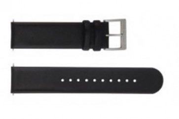 Mondaine watch strap BM20002 / FE16220.20Q.4 Leather Black 20mm