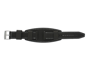 Watch strap Fossil BQ1019 Leather Brown 22mm
