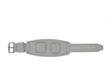 Watch strap Fossil BQ1035 Leather White 22mm