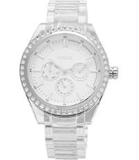 Watch strap Fossil BQ1193 Plastic White 18mm