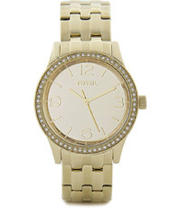 Watch strap Fossil BQ1670 Stainless steel Gold Toned 18mm