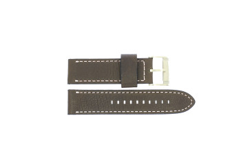 Watch strap Fossil BQ2032 Leather Brown 24mm