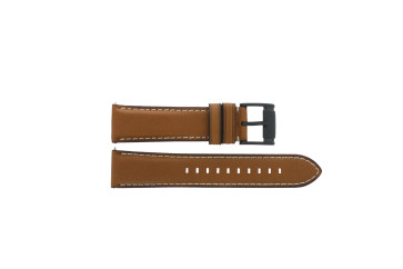 Watch strap Fossil BQ2049 Leather Brown 22mm