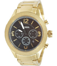 Watch strap Fossil BQ2110 Stainless steel Gold Toned 24mm