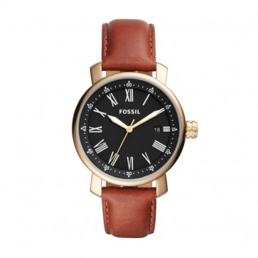 Watch strap Fossil BQ2288 Leather Cognac 20mm