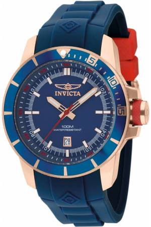 Invicta watch blue band sales