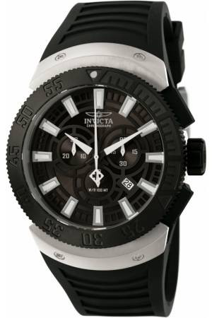 Watch strap Invicta 0659 Rubber Black 10-12mm