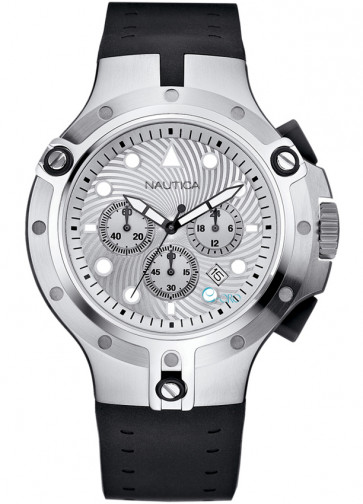 Watch strap Nautica BRS-A25007G Silicone Black