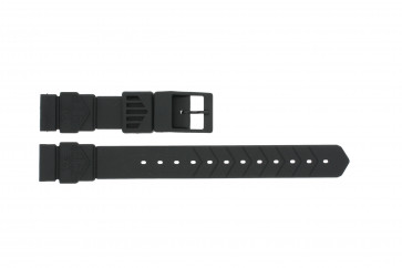 Watch strap Tag Heuer BS0081 Rubber Black 18mm