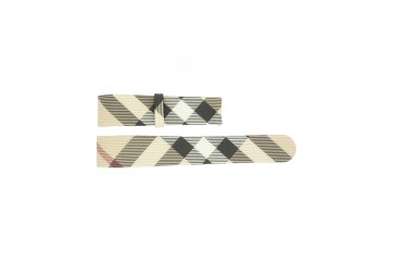 Burberry watch strap BU1076 Leather Cream white / Beige
