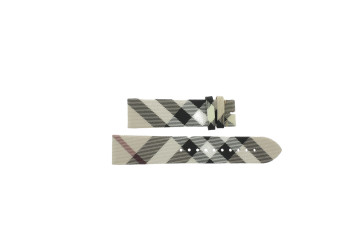 Watch strap Burberry BU9357 Leather Multicolor 22mm