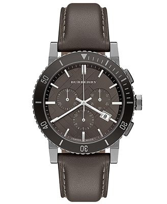 Watch band Burberry BU9384 Leather 22mm