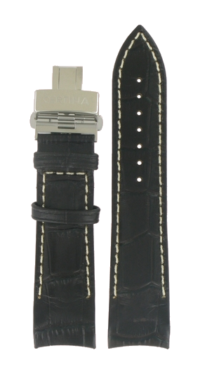 Watch strap Certina C0084271603700A / C610015233 Leather Brown 22mm
