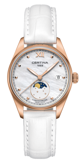 Watch strap Certina C033257 Leather White 16mm