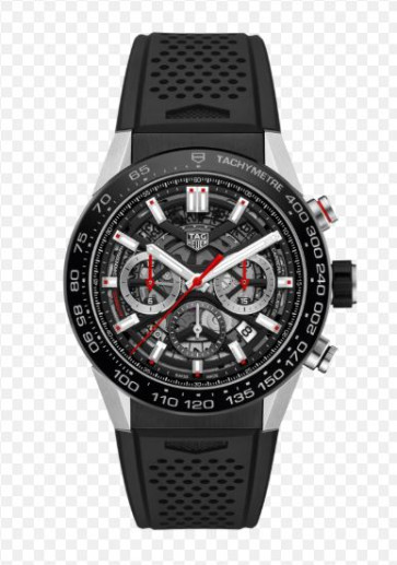 Watch strap Tag Heuer CBG2A10 / FT6168 Rubber Black