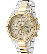 Watch strap Fossil CH2682 Stainless steel Gold Toned 22mm