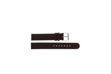 Watch strap D400G Leather Brown 14mm + brown stitching