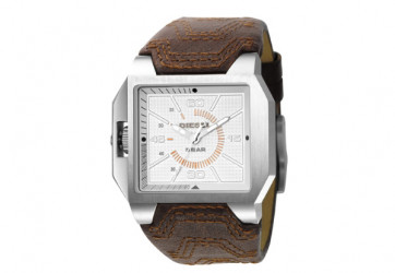 Watch strap Diesel DZ1267 Leather Brown 24mm