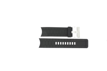 Watch strap Diesel DZ1437 / Double Down Rubber Black 24mm